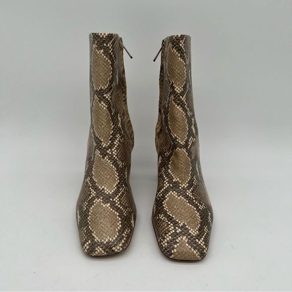 New! SAM EDELMAN Women’s Codie Snakeskin-Embossed Ankle Boots Size 9 - Picture 3 of 14